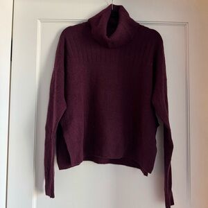 Madewell Maroon Turtleneck Sweater - Small